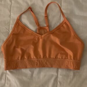 PINK Victoria's Secret Orange Sports Bra